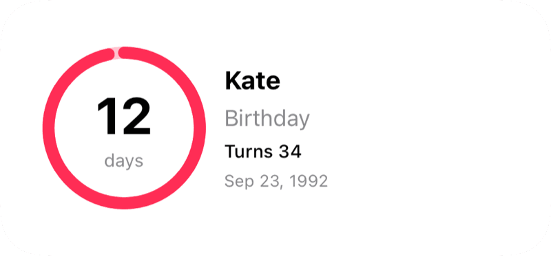 Date Countdown Widget