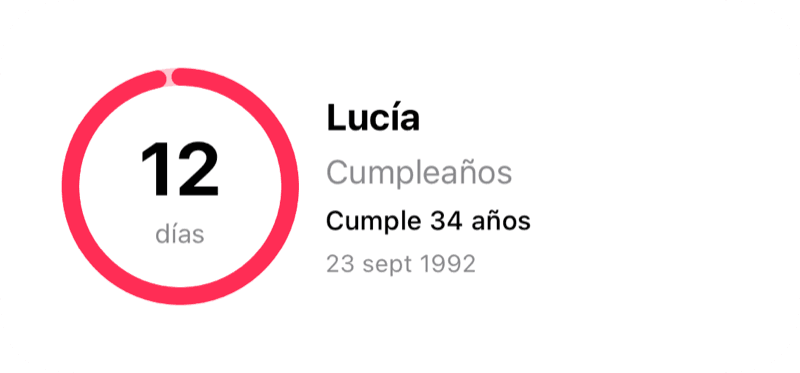 Widget de cuenta atrás