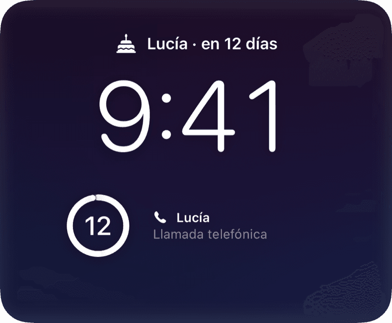 En la pantalla bloqueada y en StandBy