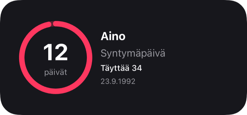 Lähtölaskentawidgetti
