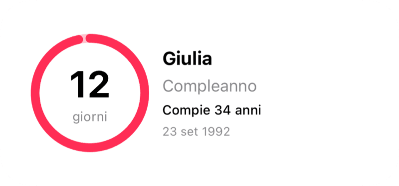 Widget Conto alla rovescia