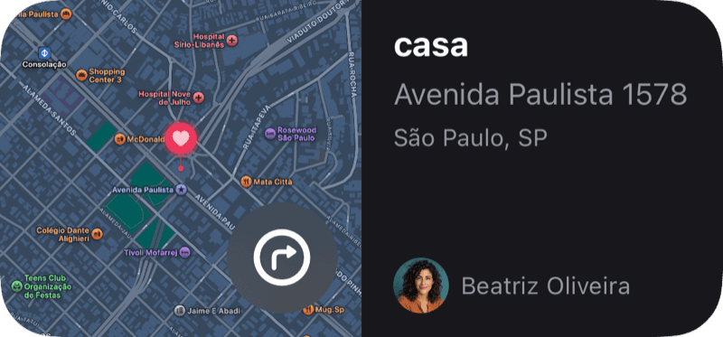 Widget de endereço