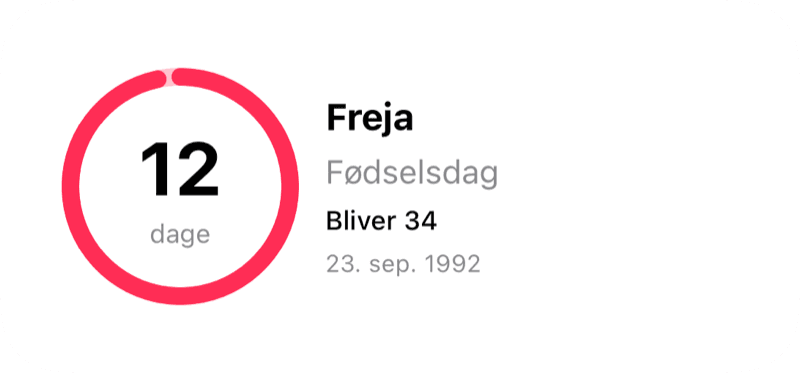 Nedtællingswidget